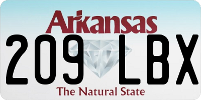 AR license plate 209LBX