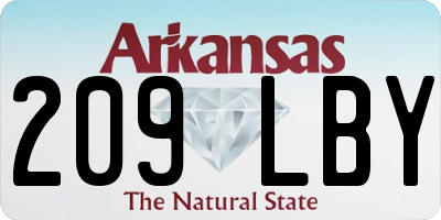 AR license plate 209LBY