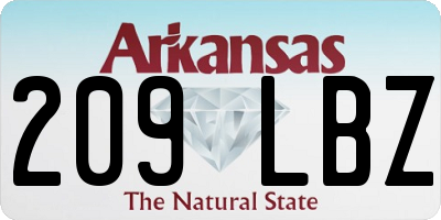 AR license plate 209LBZ