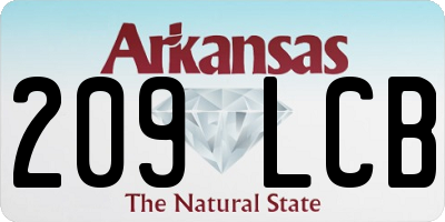 AR license plate 209LCB