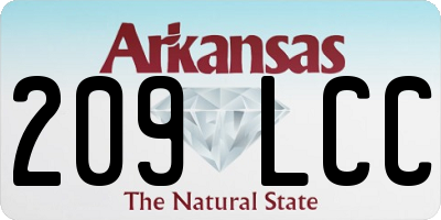 AR license plate 209LCC