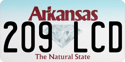 AR license plate 209LCD