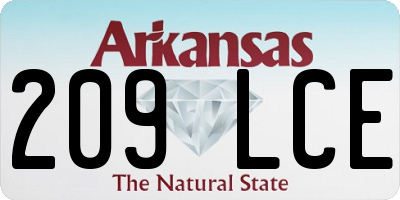 AR license plate 209LCE