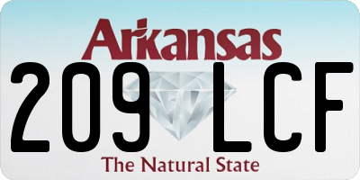 AR license plate 209LCF