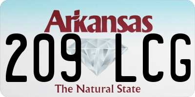 AR license plate 209LCG