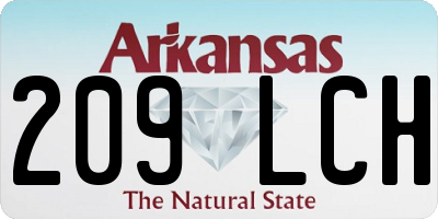AR license plate 209LCH