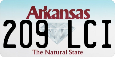 AR license plate 209LCI