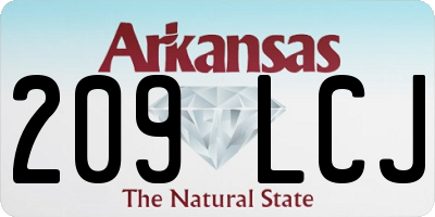 AR license plate 209LCJ
