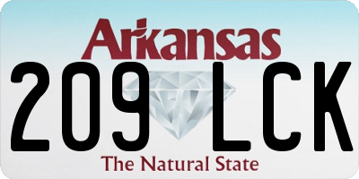 AR license plate 209LCK