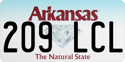 AR license plate 209LCL