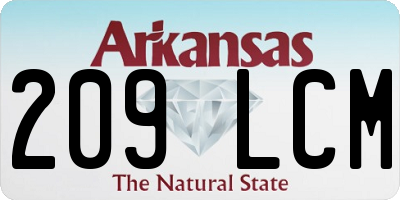 AR license plate 209LCM