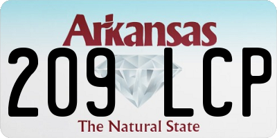 AR license plate 209LCP