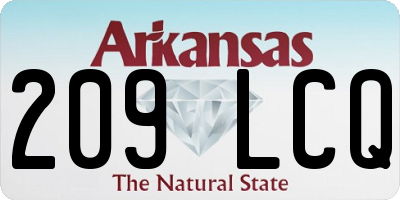 AR license plate 209LCQ
