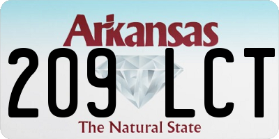 AR license plate 209LCT