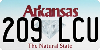 AR license plate 209LCU