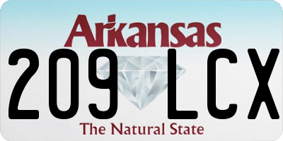 AR license plate 209LCX