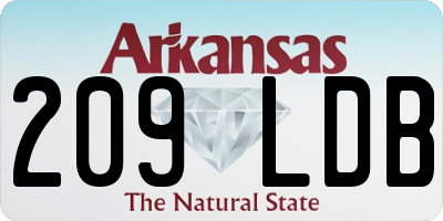 AR license plate 209LDB