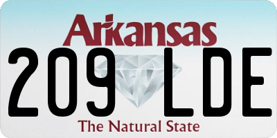 AR license plate 209LDE