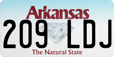 AR license plate 209LDJ