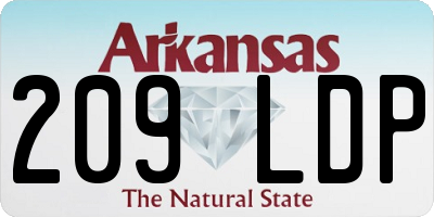 AR license plate 209LDP