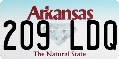 AR license plate 209LDQ
