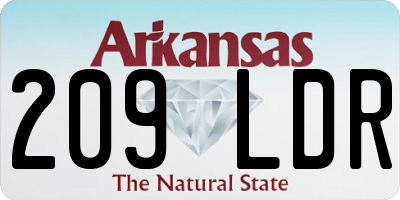 AR license plate 209LDR