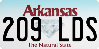 AR license plate 209LDS
