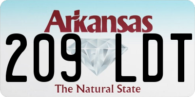 AR license plate 209LDT