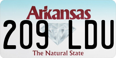 AR license plate 209LDU