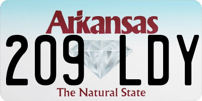 AR license plate 209LDY