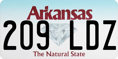 AR license plate 209LDZ