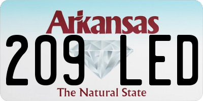 AR license plate 209LED