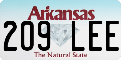 AR license plate 209LEE