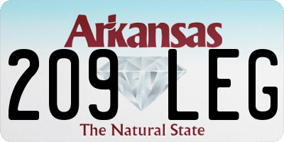 AR license plate 209LEG