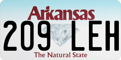 AR license plate 209LEH