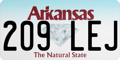 AR license plate 209LEJ