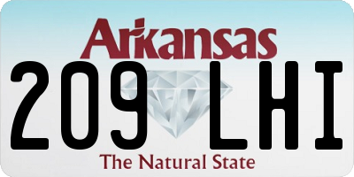 AR license plate 209LHI