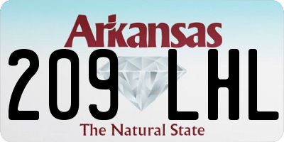 AR license plate 209LHL