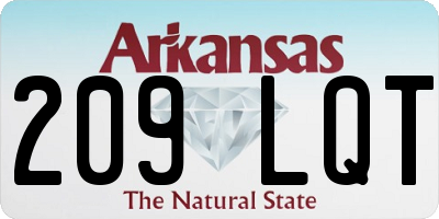 AR license plate 209LQT