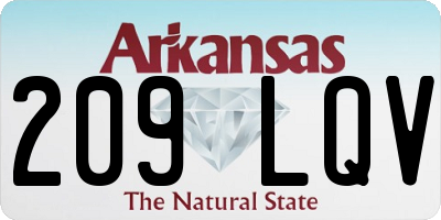AR license plate 209LQV
