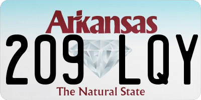 AR license plate 209LQY