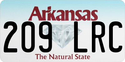AR license plate 209LRC