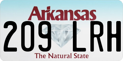 AR license plate 209LRH