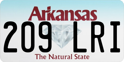 AR license plate 209LRI