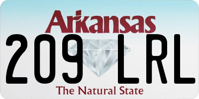 AR license plate 209LRL