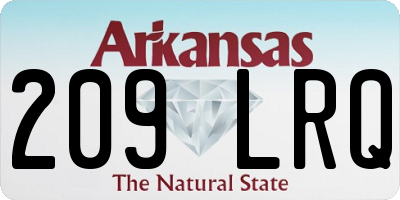 AR license plate 209LRQ