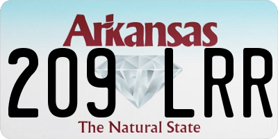 AR license plate 209LRR