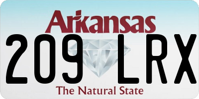AR license plate 209LRX
