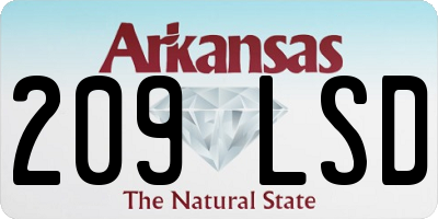 AR license plate 209LSD