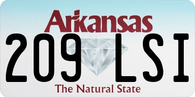 AR license plate 209LSI